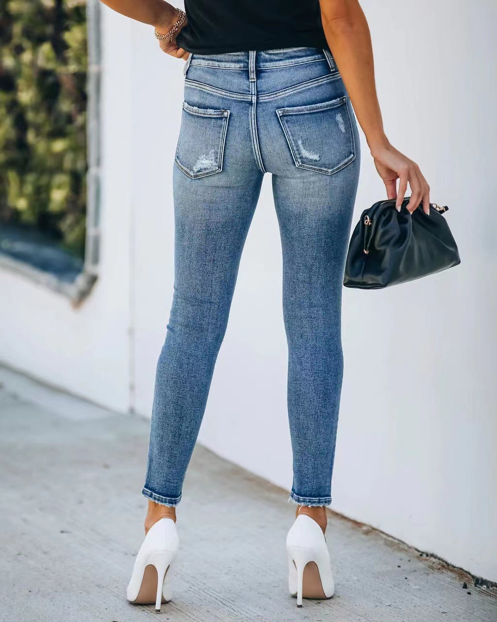 Cyrilla - Jeans slim décontractés et déchirés pour femmes