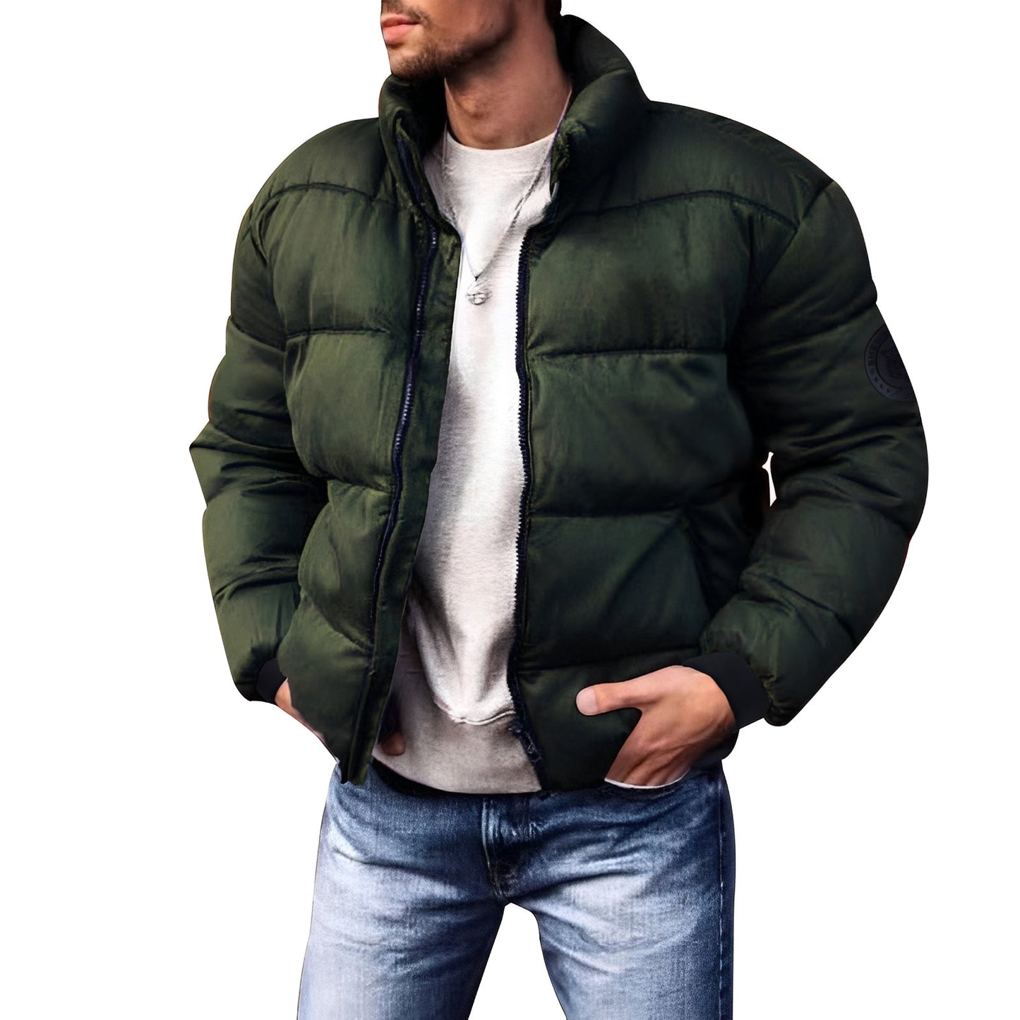 Richard - Quilted and padded jacket for men
