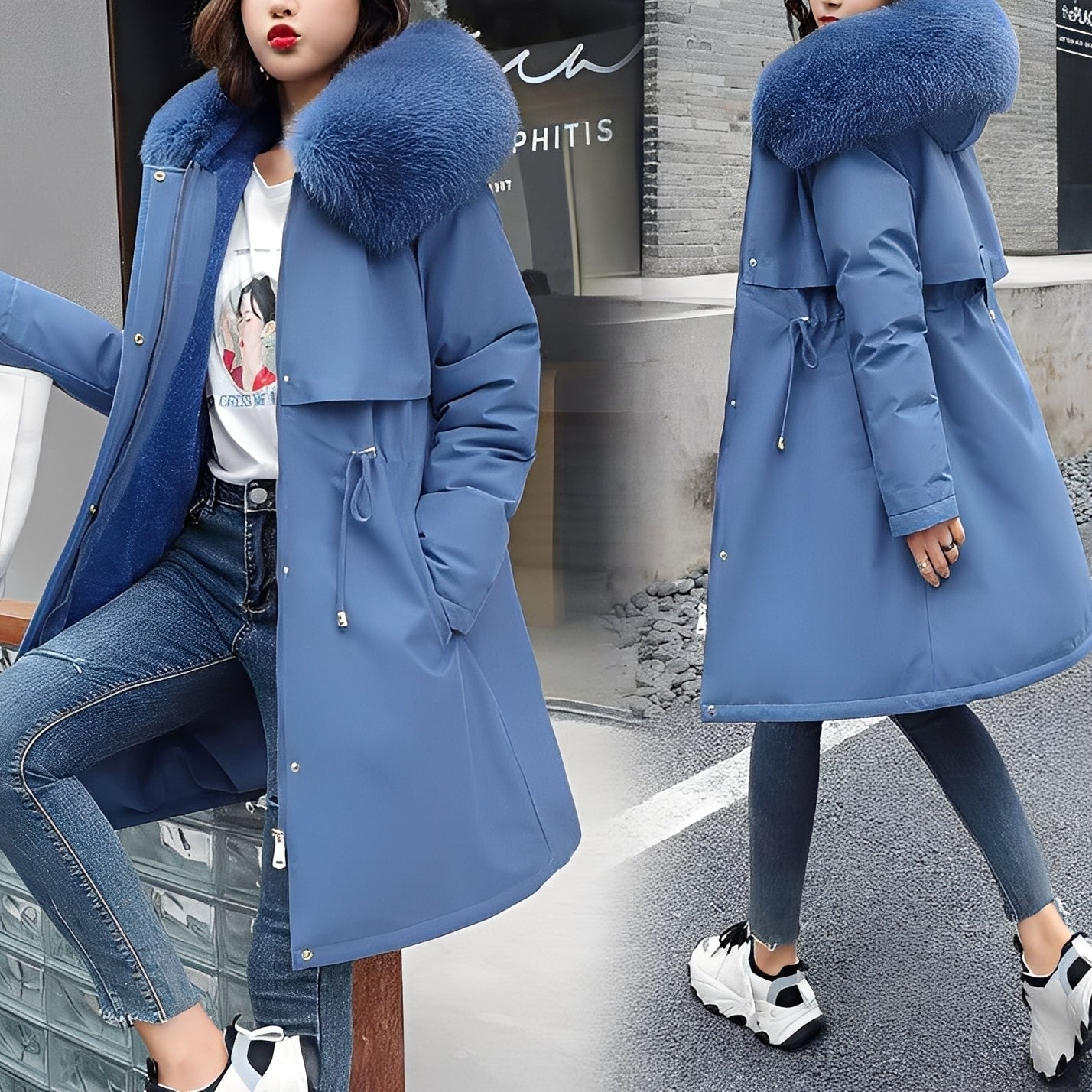 Evette - Manteau élégant et chaud avec capuche pour femmes