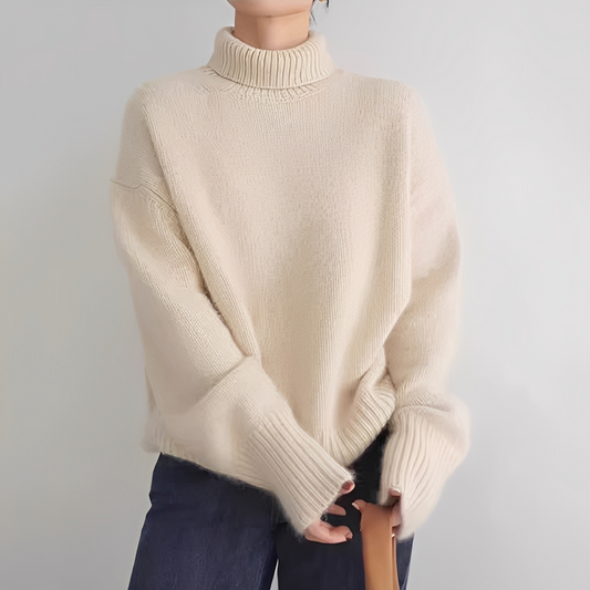 Ophelia - Elegant turtleneck sweater for women
