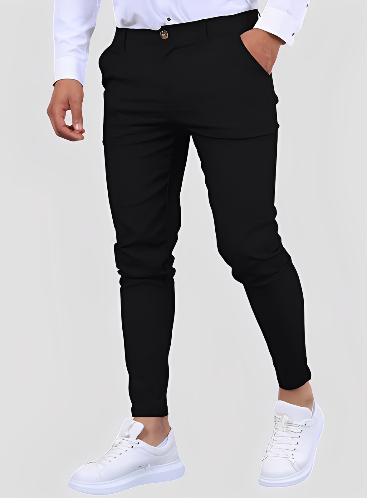 Reynard - Pantalon formel et confortable pour hommes, coupe ajustée
