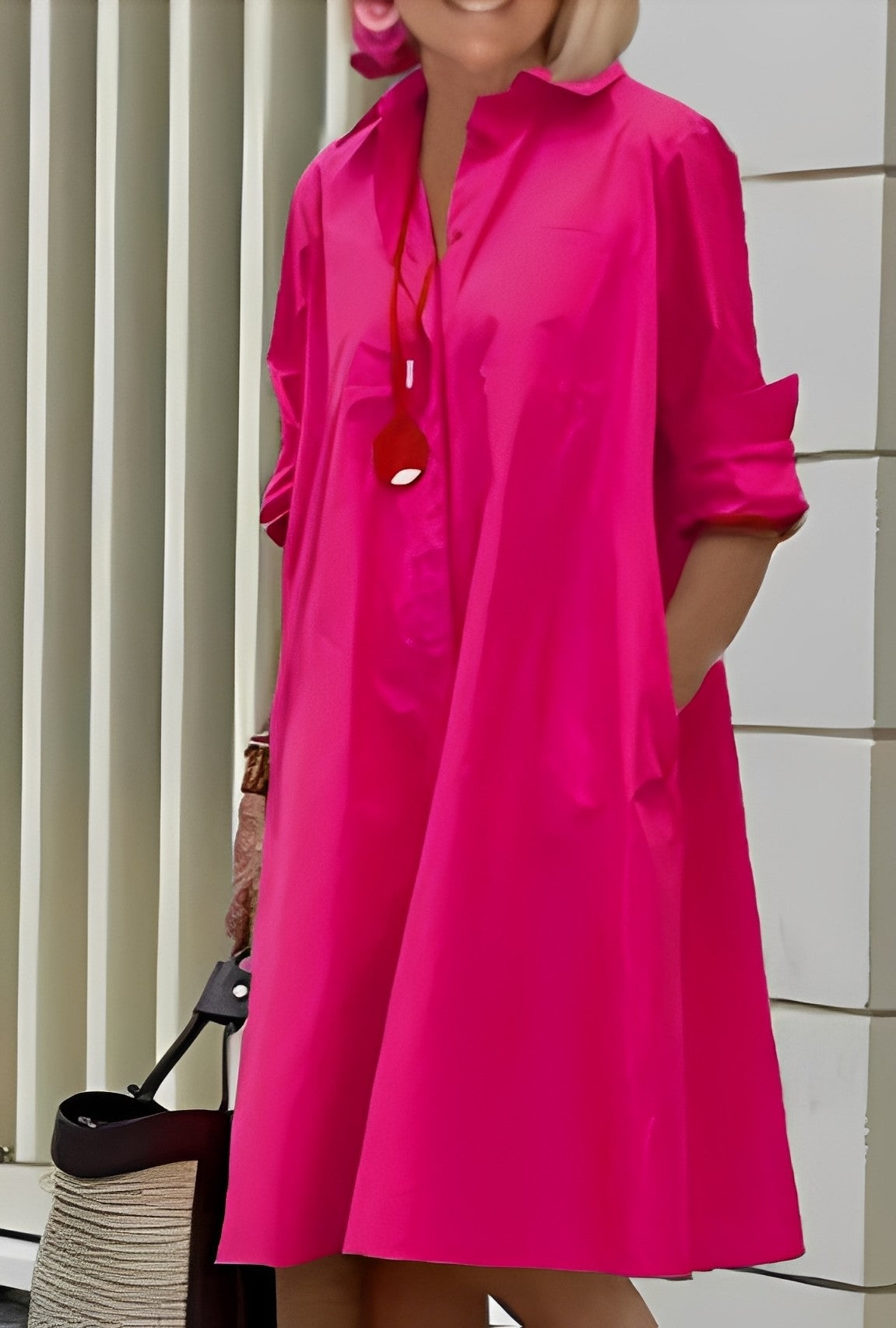 Paige - Robe-chemise décontractée et ample pour femmes