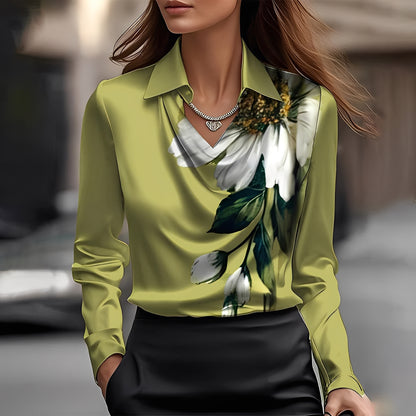Laurentine - Elegant long-sleeved blouse for women