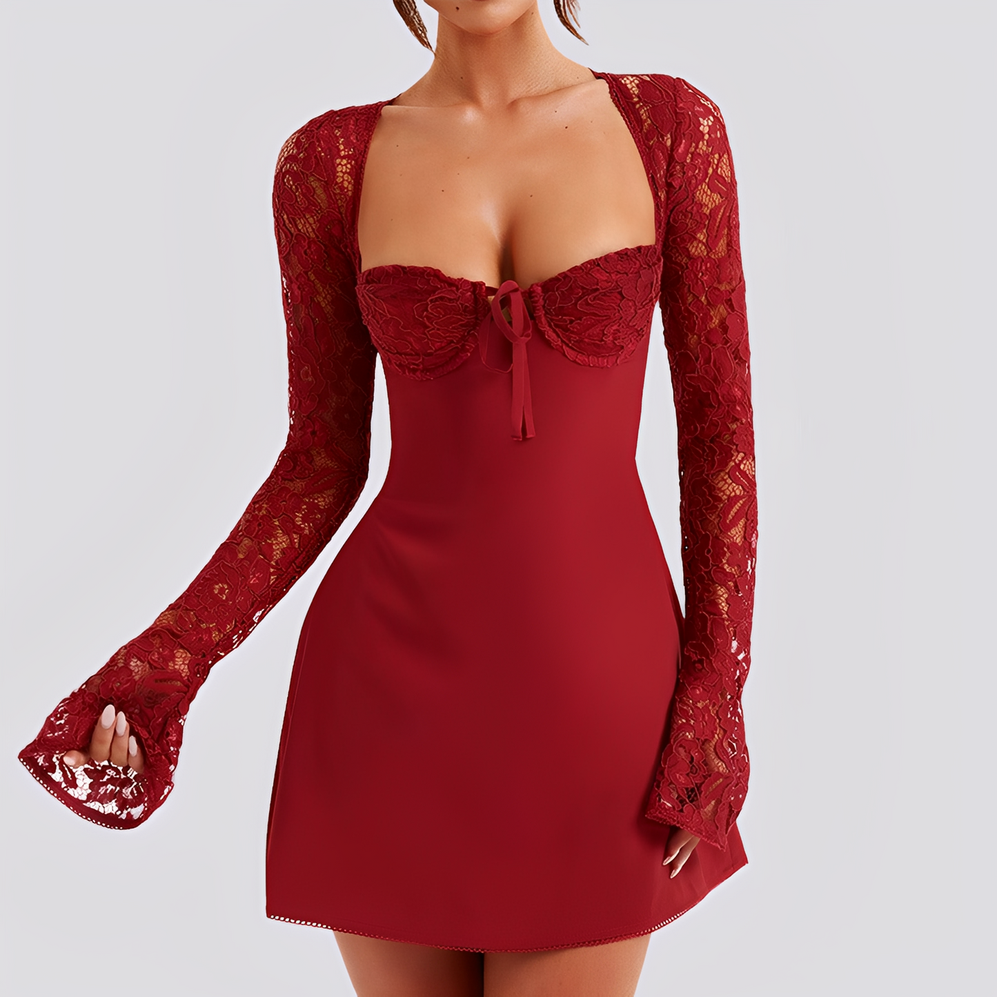 Emmy - Élégante robe près du corps dos nu pour femmes