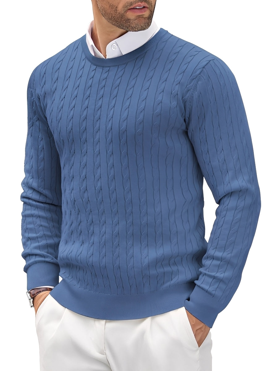 Romilly - Pull tricoté pour homme ajusté et relax