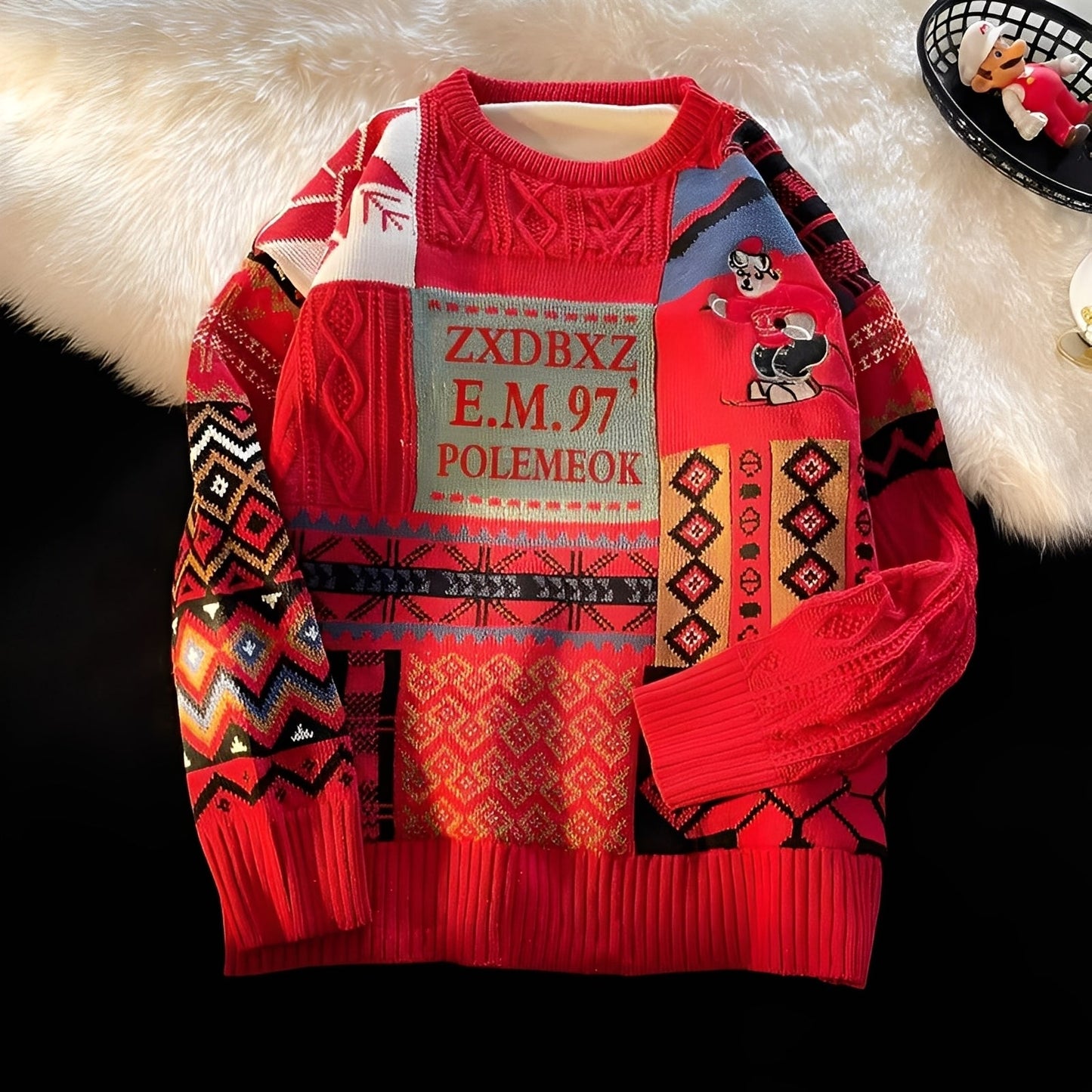 Charles - Christmas sweater for women, stylish and loosely knitted