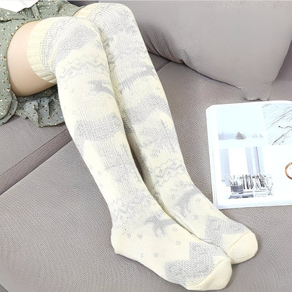 Corinne - Chaussettes de Noël en laine élégantes pour femmes