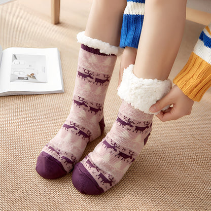 Clarice - Chaussettes mi-hauteur de Noël élégantes pour femmes