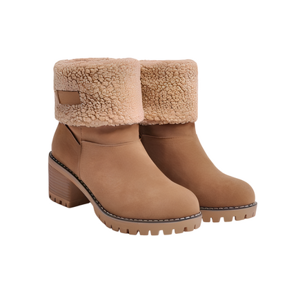 Joella - Bottes chaudes en daim pour femmes