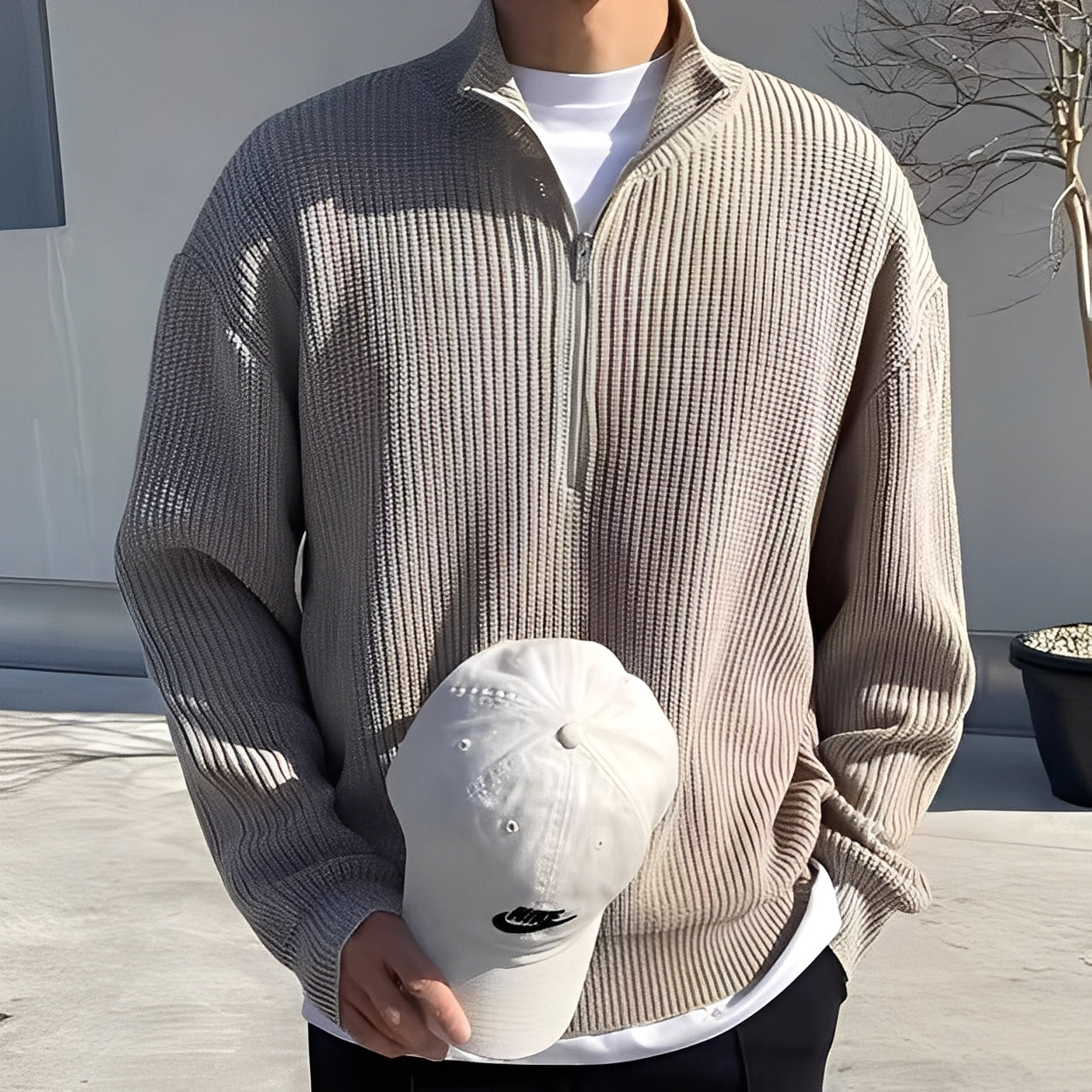 Jeffrey - Pull chic, tricot décontracté pour homme