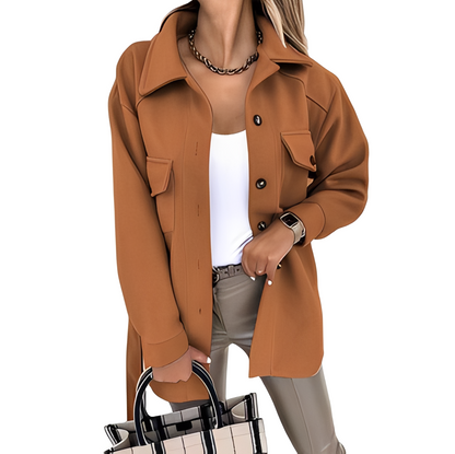 Bethanie - Veste femme avec col décontracté et boutons