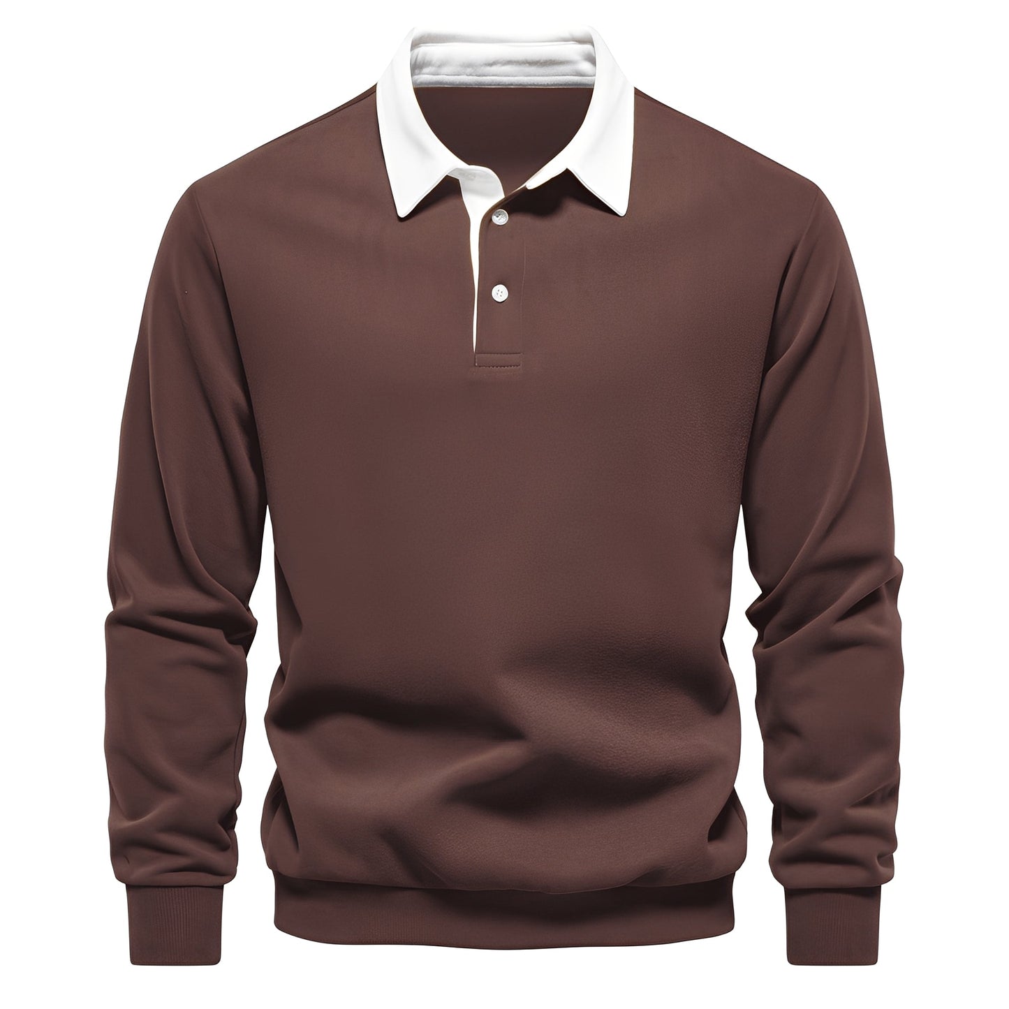 Shelton - Polo décontracté pour homme à manches longues