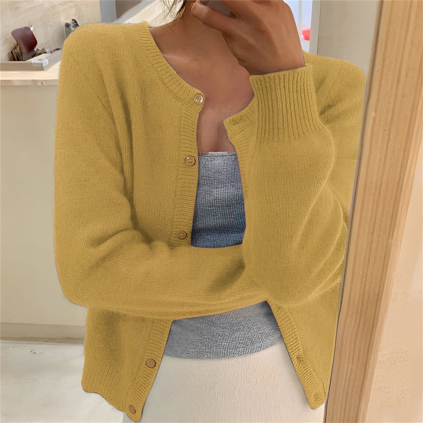 Millie - Zeitgemäßer Damenstrickjacke