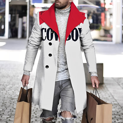 Terry - Manteau élégant en laine à carreaux pour homme