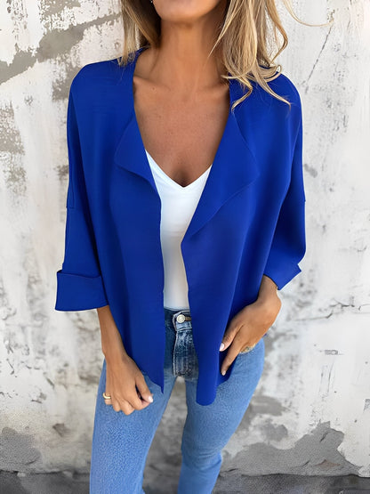 Angelle - Blazer en daim élégant et décontracté pour femmes