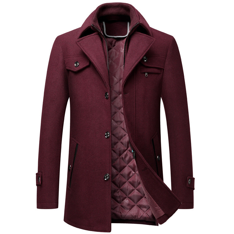 Keith - Thick and stylish wool coat for men