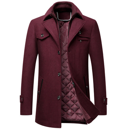 Keith - Thick and stylish wool coat for men