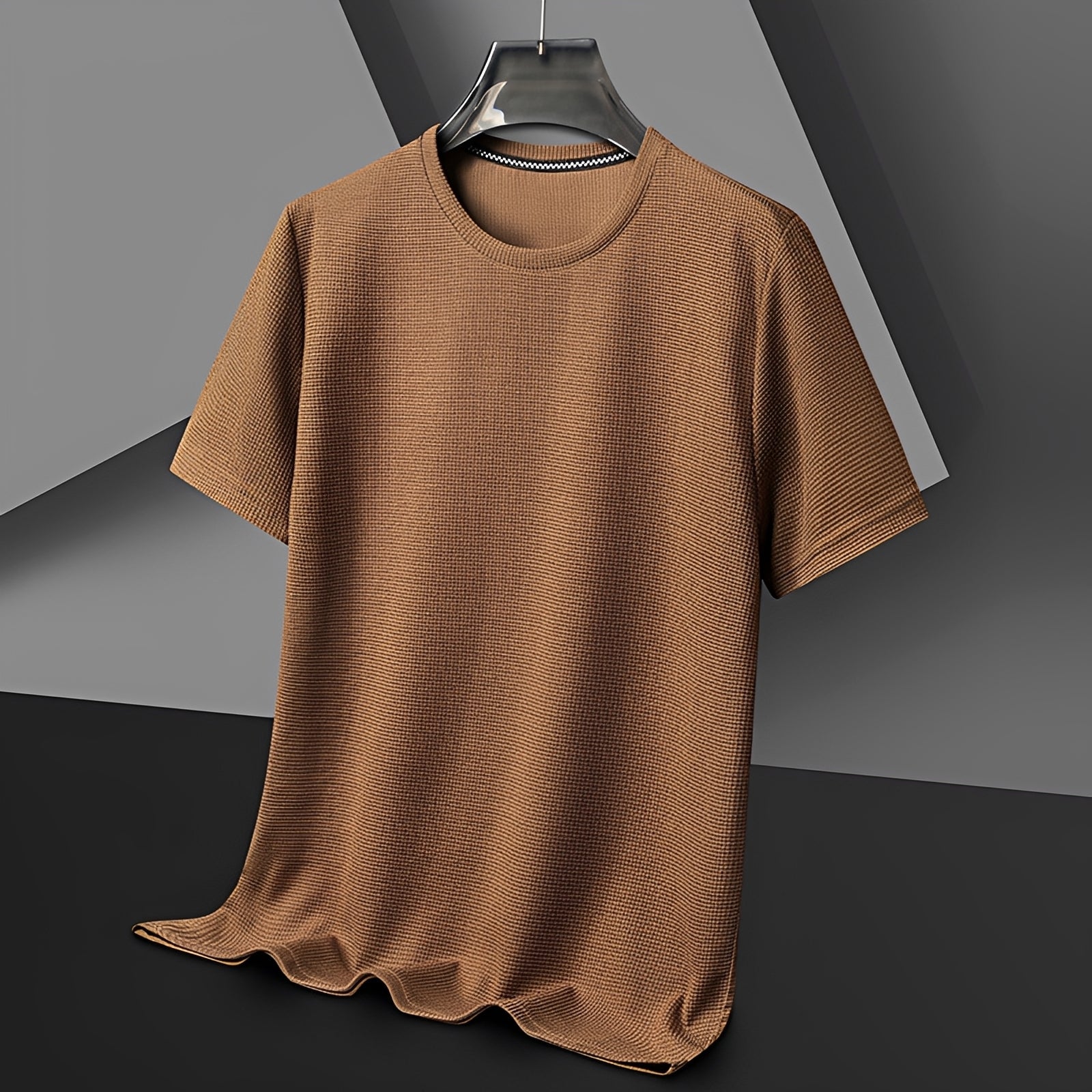 Jed - T-Shirt avec Texture Décontracté