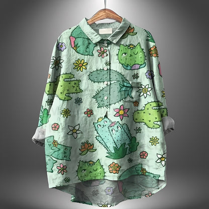 Garance - Klassische Bluse mit langen Ärmeln für Damen