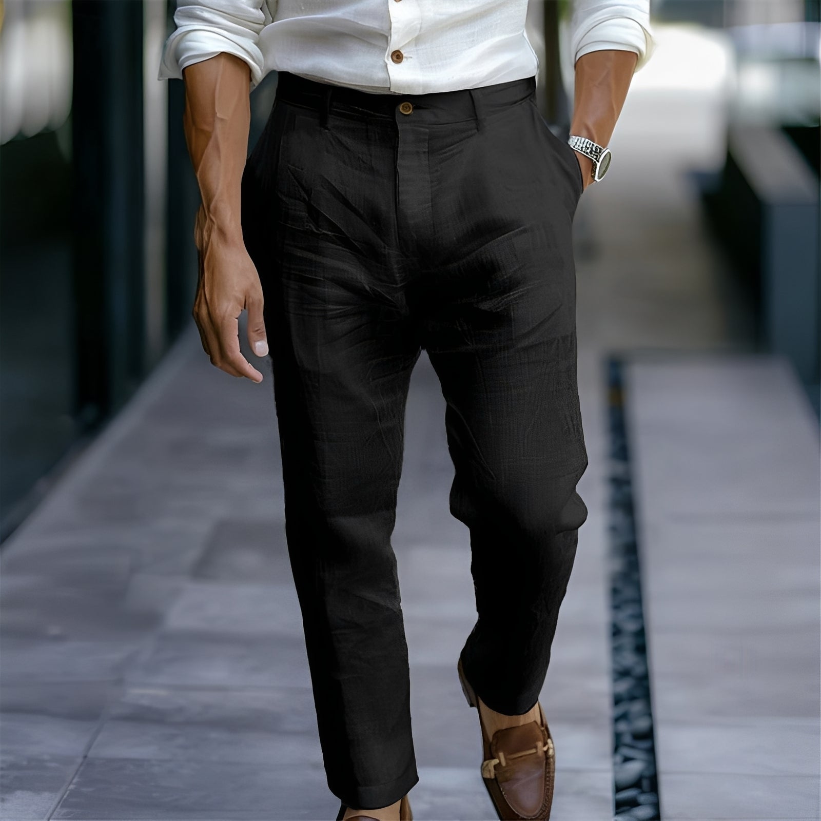 Russell - Pantalon confortable et ample pour hommes