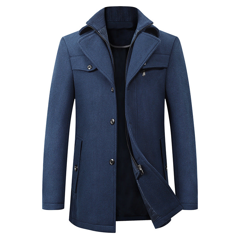 Jason - Manteau en laine pour homme, chaud et élégant