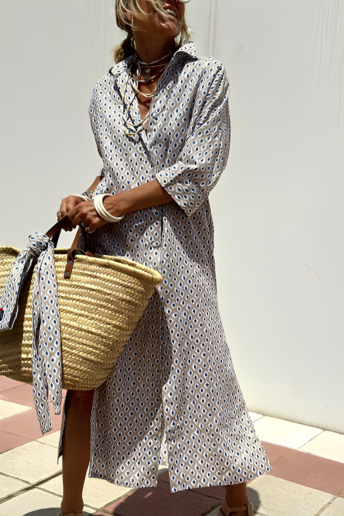 Amélie - Robe rayée classique pour femmes