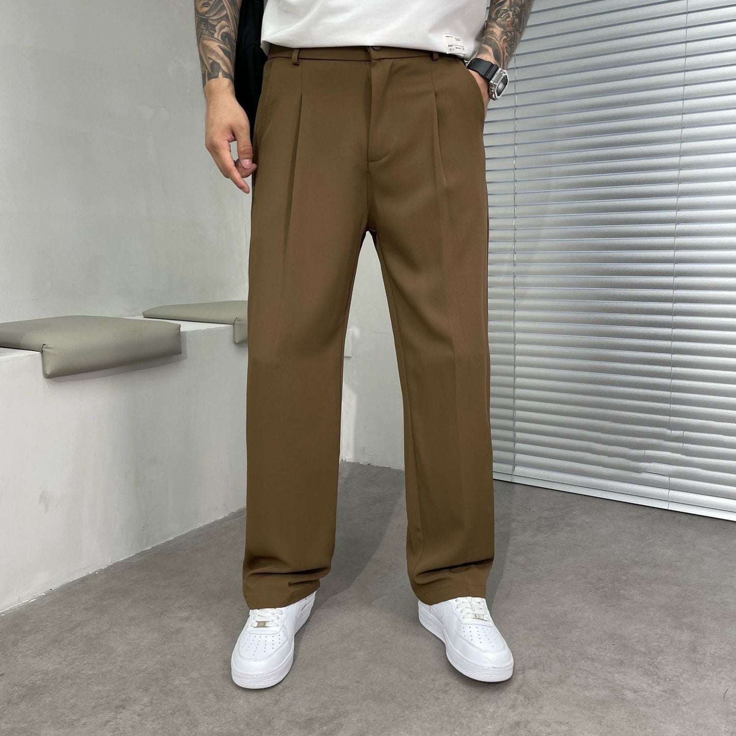 Spencer - Pantalon homme moderne et ample, style décontracté