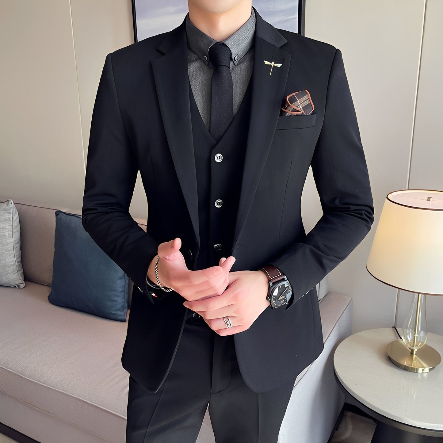 Marc - Elegant three-piece men's suit