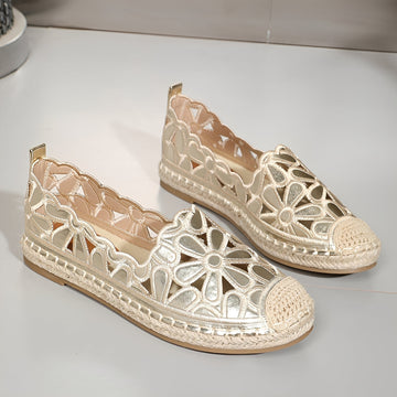 Alyssa - Sandales plates élégantes avec découpes pour femmes