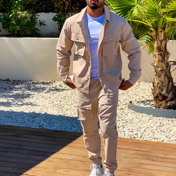 Arjay - Ensemble cargo deux pièces tendance pour homme