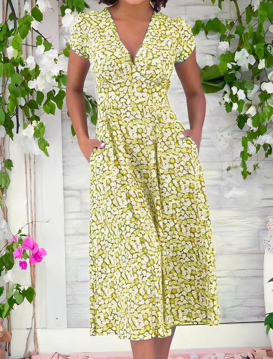 Monica - Freizeitkleid mit V-Ausschnitt für Damen