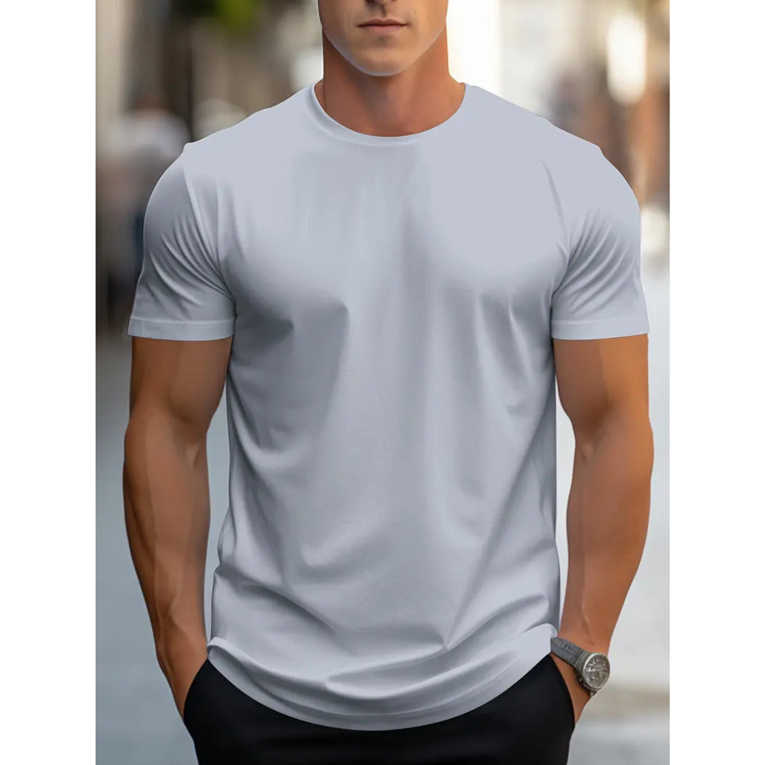 Brian - T-shirt Homme Classique à Manches Courtes