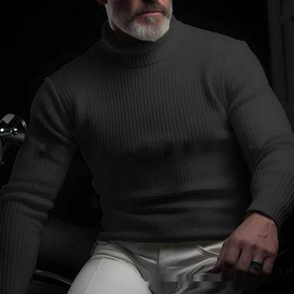 Richard - Men's turtleneck sweater, elegant and comfortable
