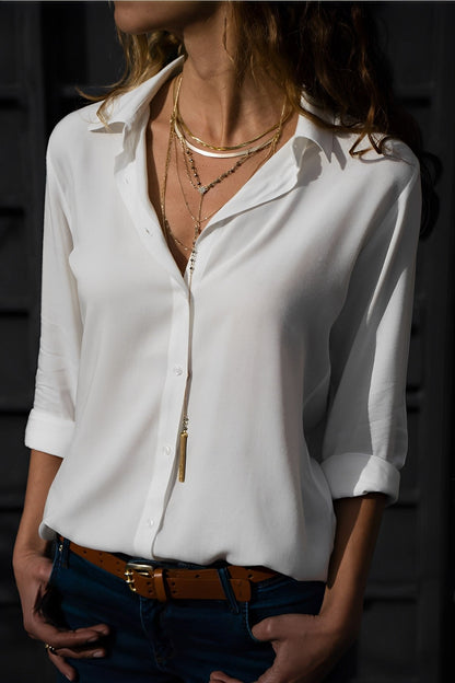 Modiva - Blouse Casual à Manches Longues