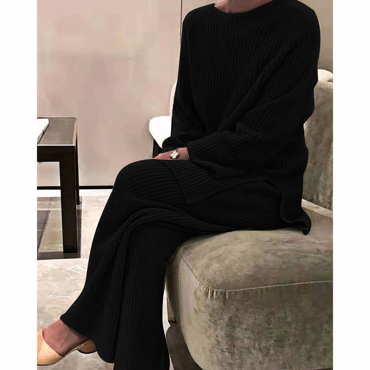 Samantha – Ensemble casual en tricot pull & pantalon