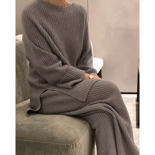 Samantha – Ensemble casual en tricot pull & pantalon