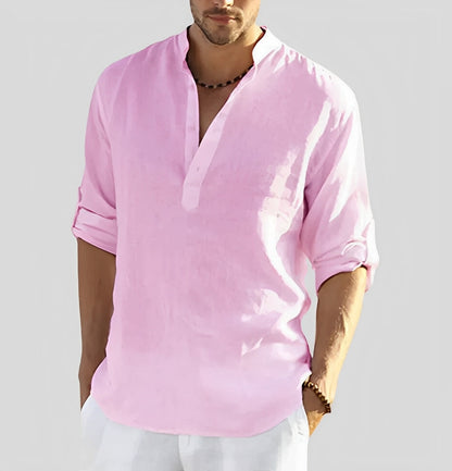 Cordell - Loose-fitting men's linen shirt