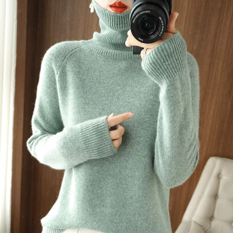 Softy - Turtleneck sweater in cashmere