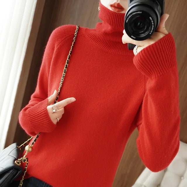 Softy - Turtleneck sweater in cashmere