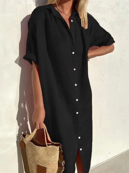 Maloi - Easy Linen Shirt Dress