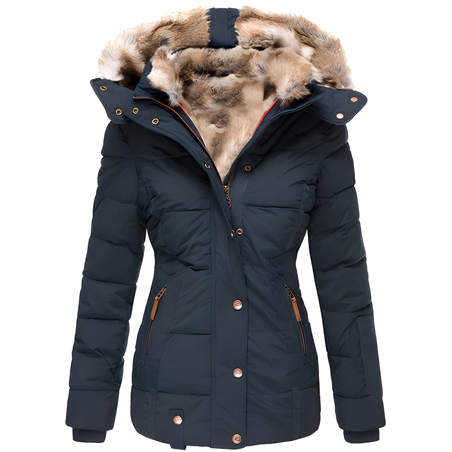 Cassandrine - Modischer gesteppter Wintermantel für Damen