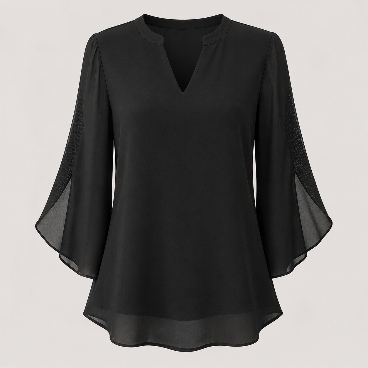 Brianna - Blouse avec manche ajourée et allure raffinée
