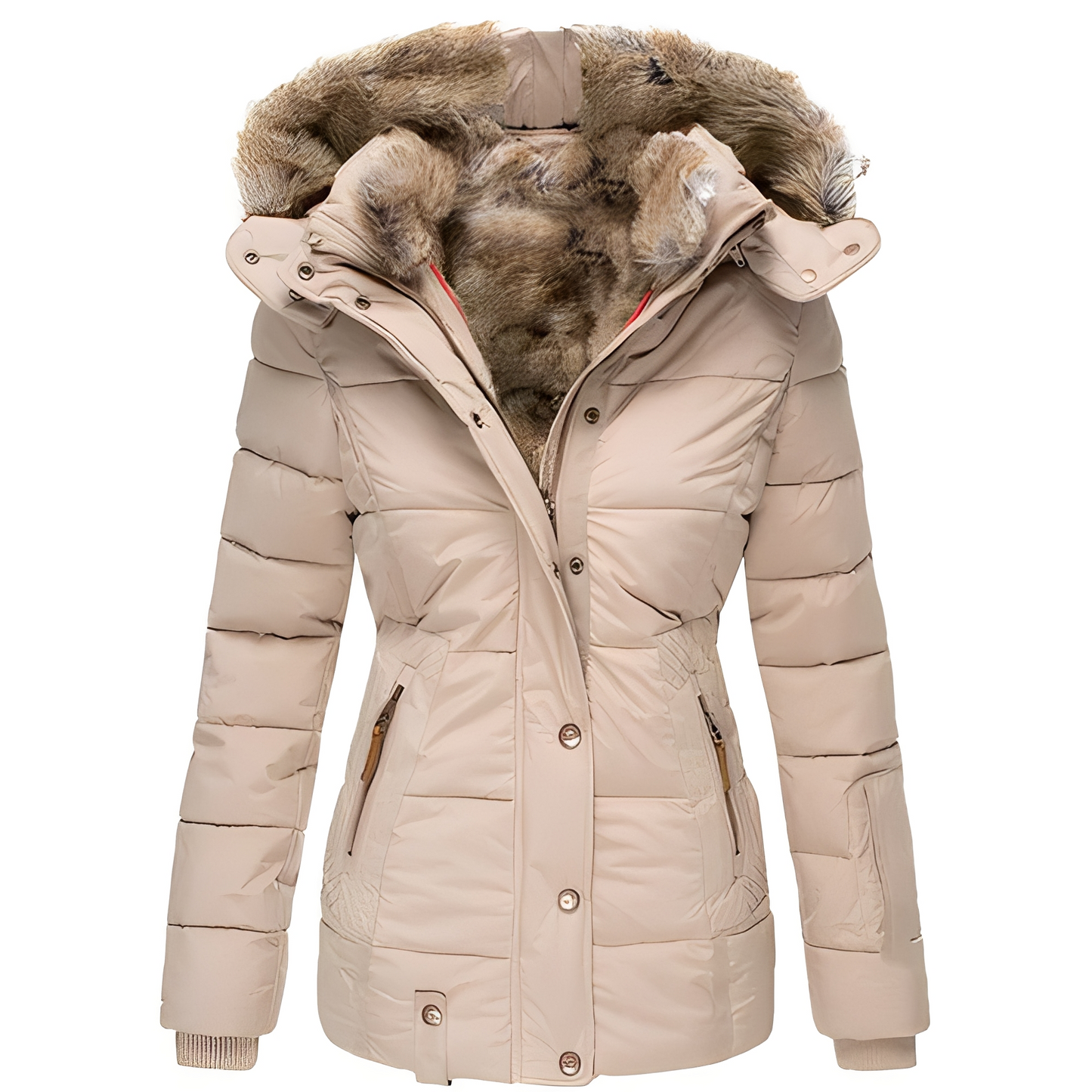 Cassandrine - Modischer gesteppter Wintermantel für Damen