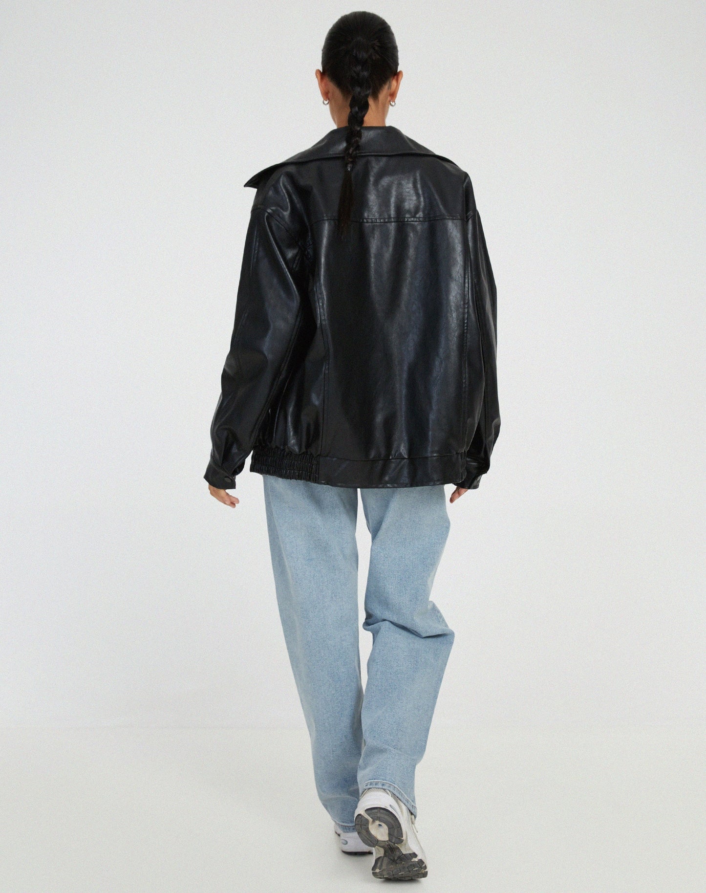 Ariane – Veste en cuir oversize pour femmes