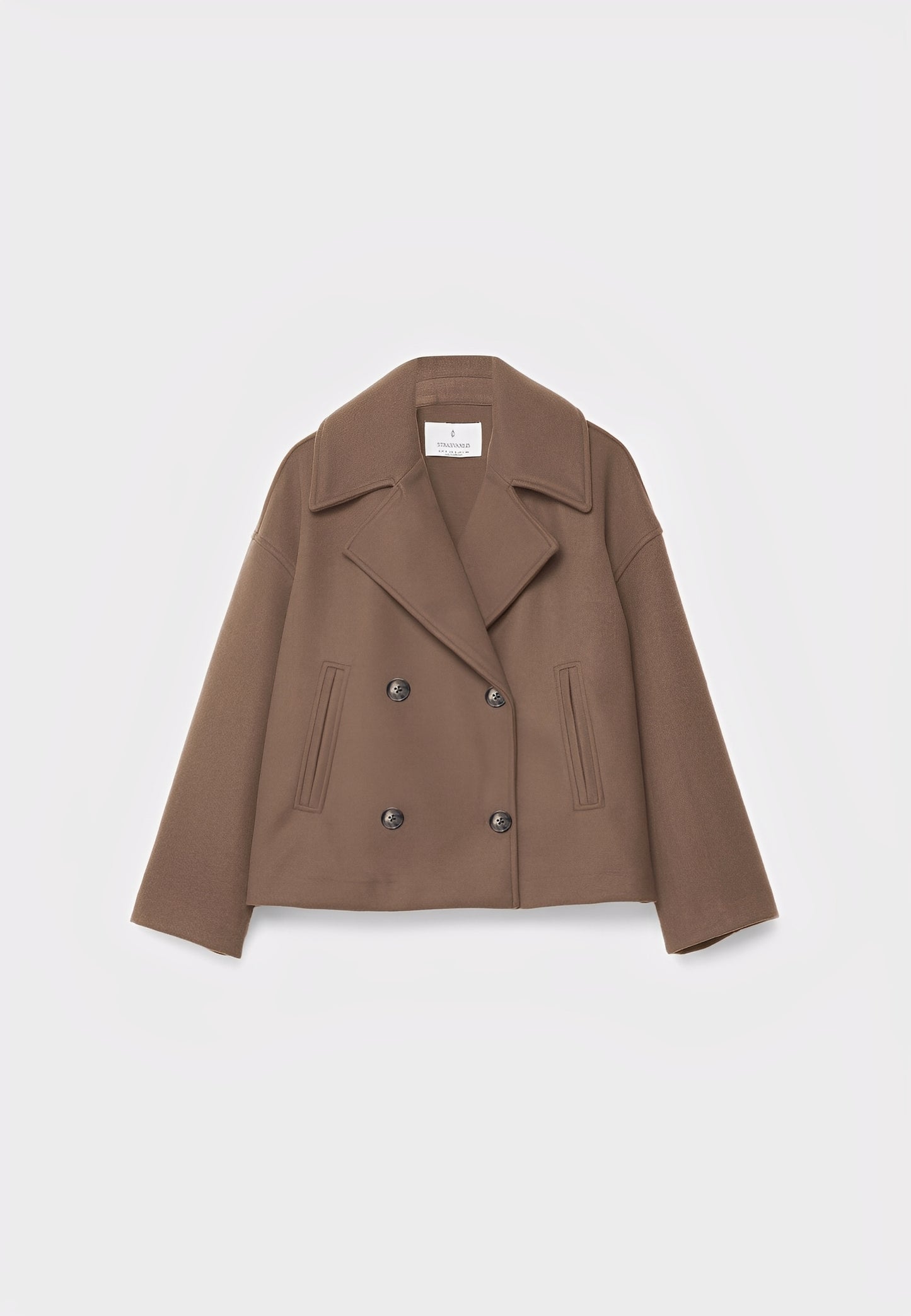 Claire – Veste Croisée Courte Élégante
