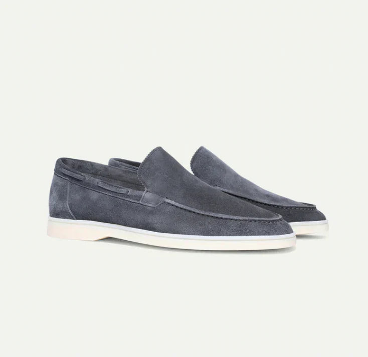 Lorenzo - Classiques Mocassins pour Homme en Cuir Suédé