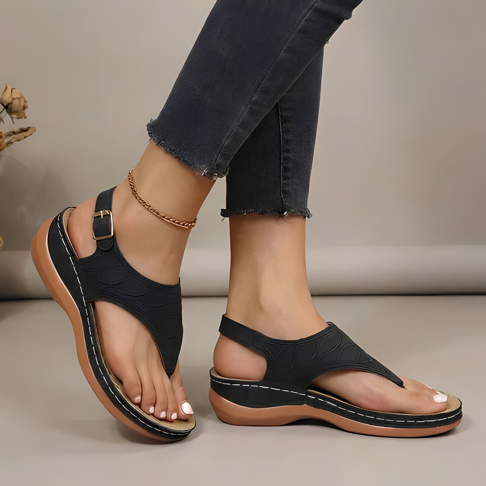 Shynah - Sandale d'été confortable pour femme