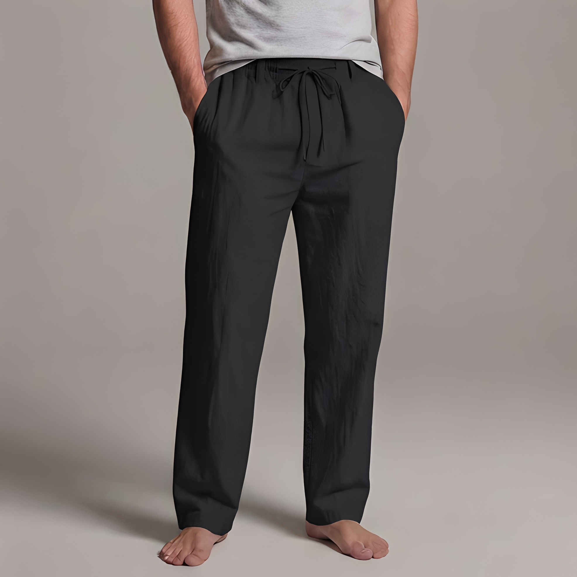 Arman - Pantalon décontracté à cordon de serrage pour homme