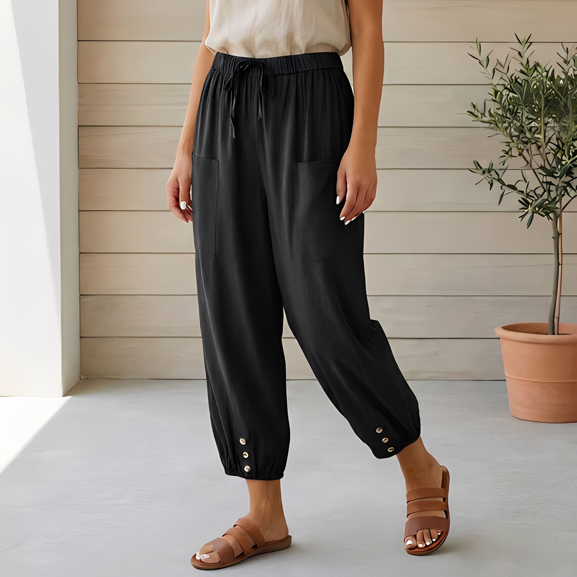 Lyliah - Pantalon décontracté et élégant pour femme