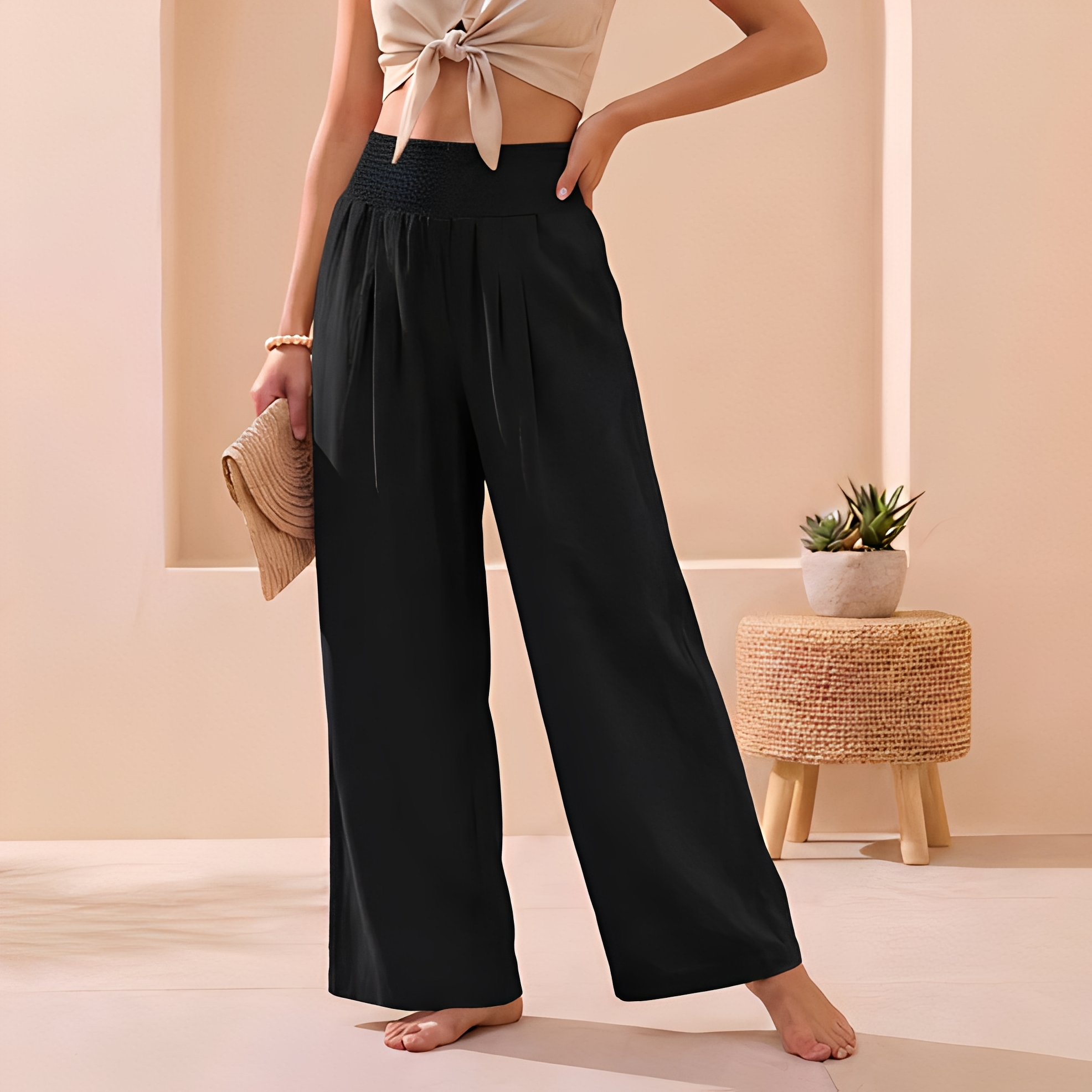 Alexandra - Pantalon ample et fluide pour femme